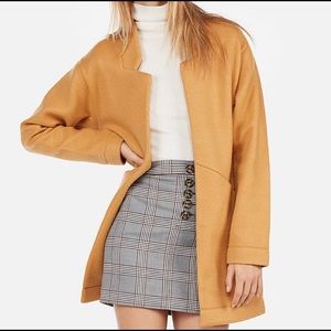 Express Mustard Yellow Sweater Coat